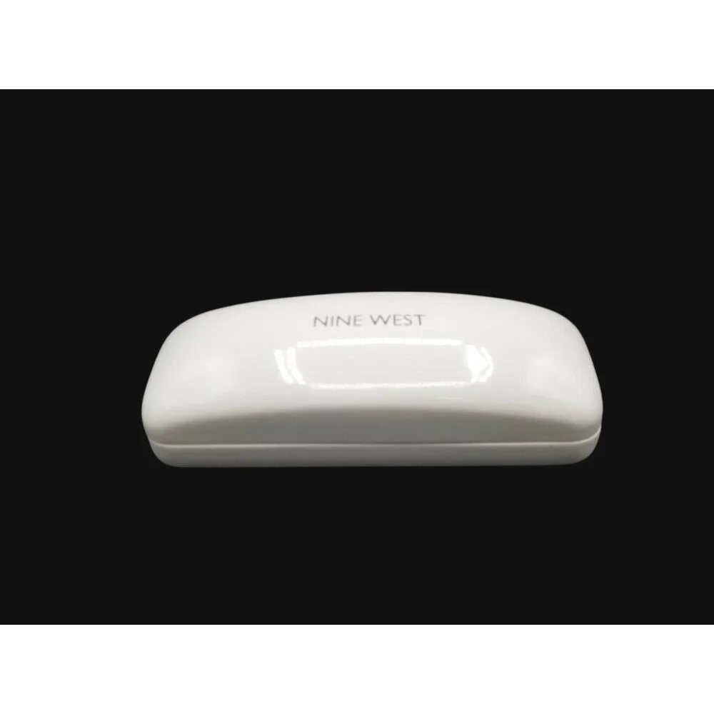 Nine West Eyeglass Sunglass Case Hard Clamshell Case White